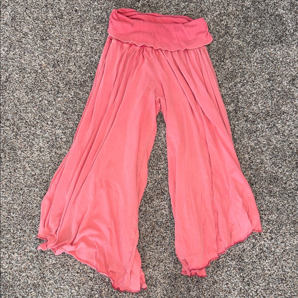 Out from under Coral Wide-Leg Flow Pants